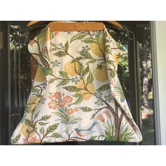 Pair Pier 1 Accent Pillow Cases JOCELYN Lemon Tree Shams Linen Blend - Picture 2 of 5